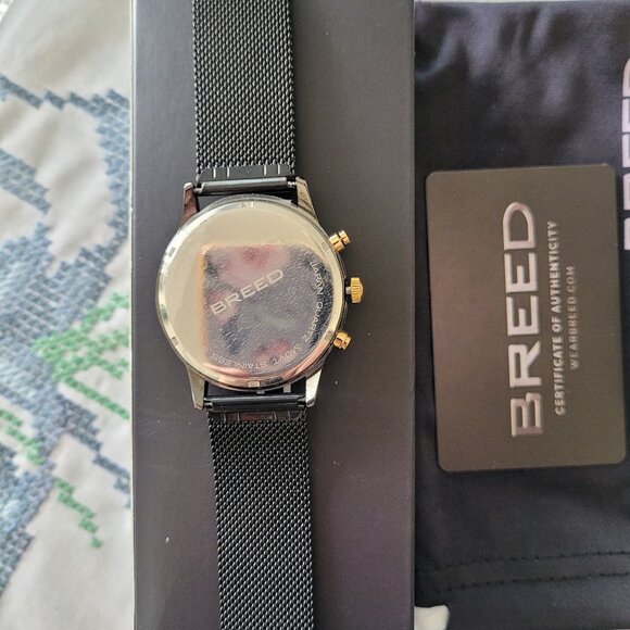 Breed Men's Espinosa Chronograph Mesh Bracelet Watch - Picture 5 of 7